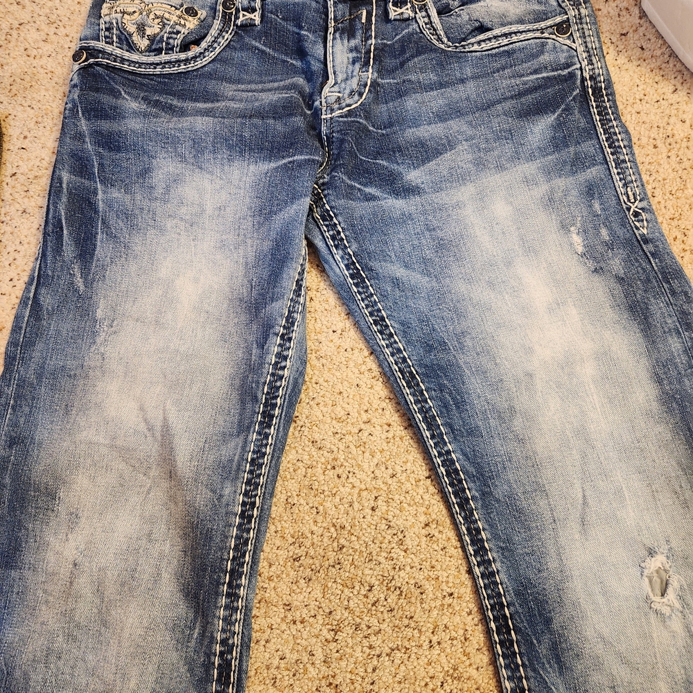 Rock Revival Blue Bootcut Jeans